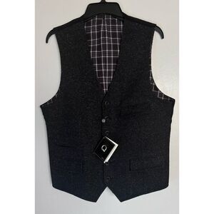 Q by Flynt Wyatt Wool / Silk Blend Vest / Size M Néw With Tags